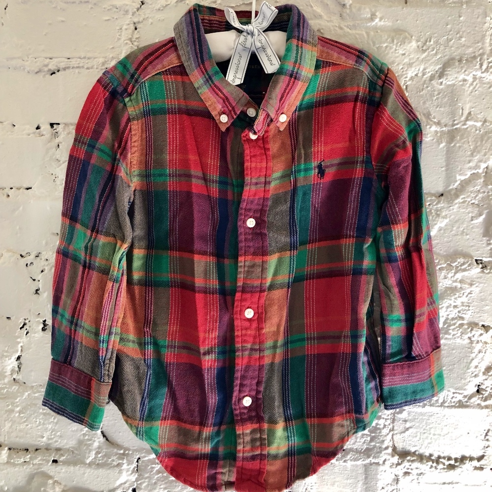 Ralph Lauren Soft Flannel Button Down Shirt